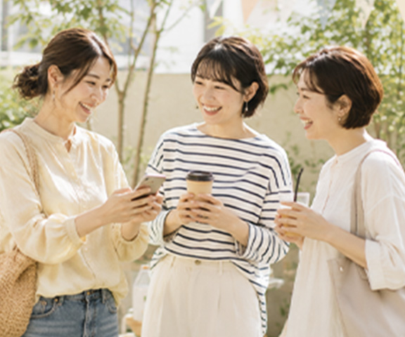 女性3人のコミュニティ